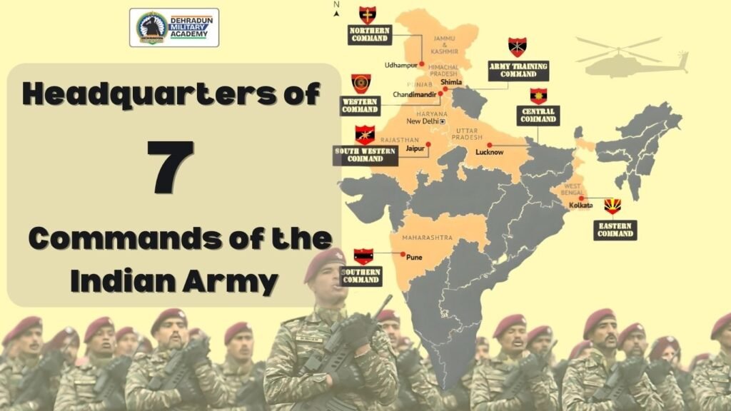 seven commands of indian army